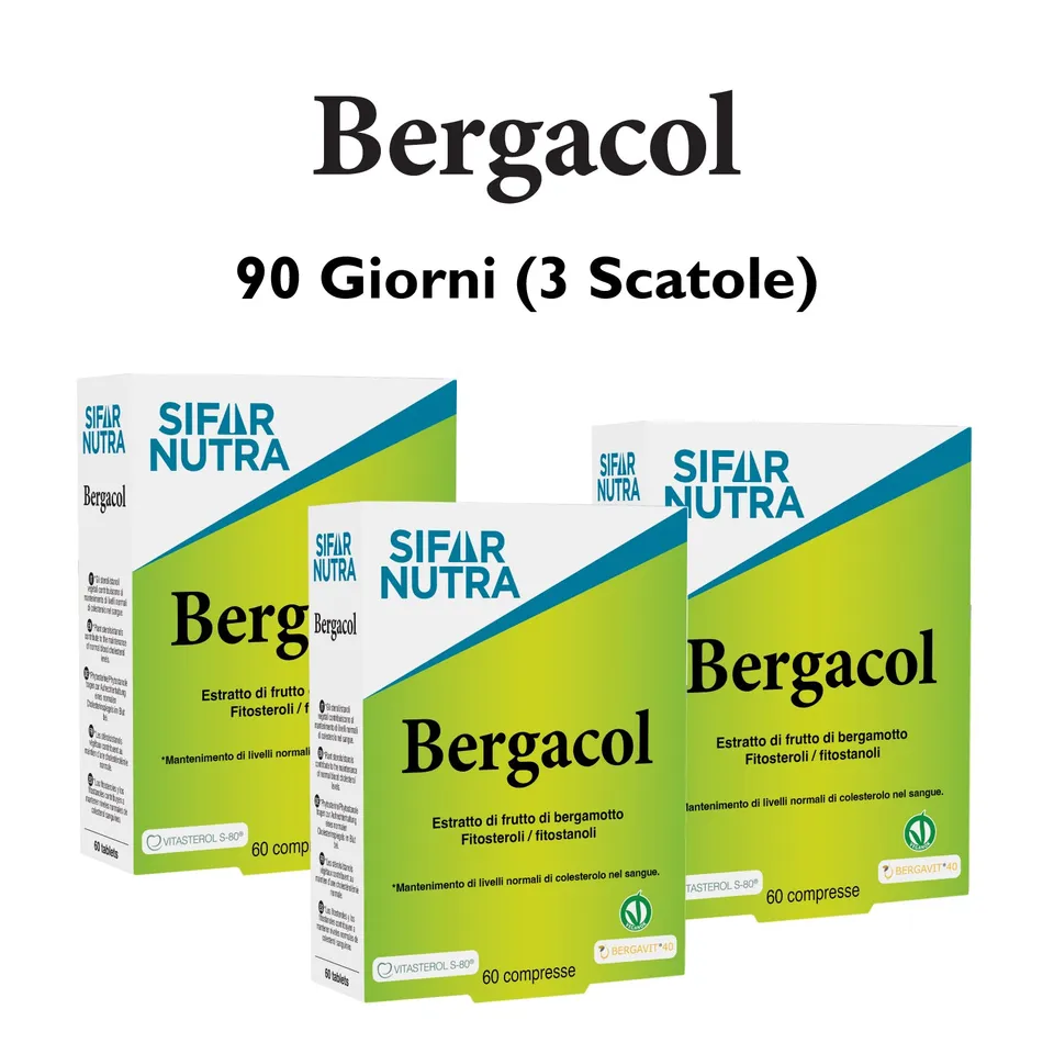 SIFAR NUTRA Bergacol integratore colesterolo 180 compresse 90 giorni