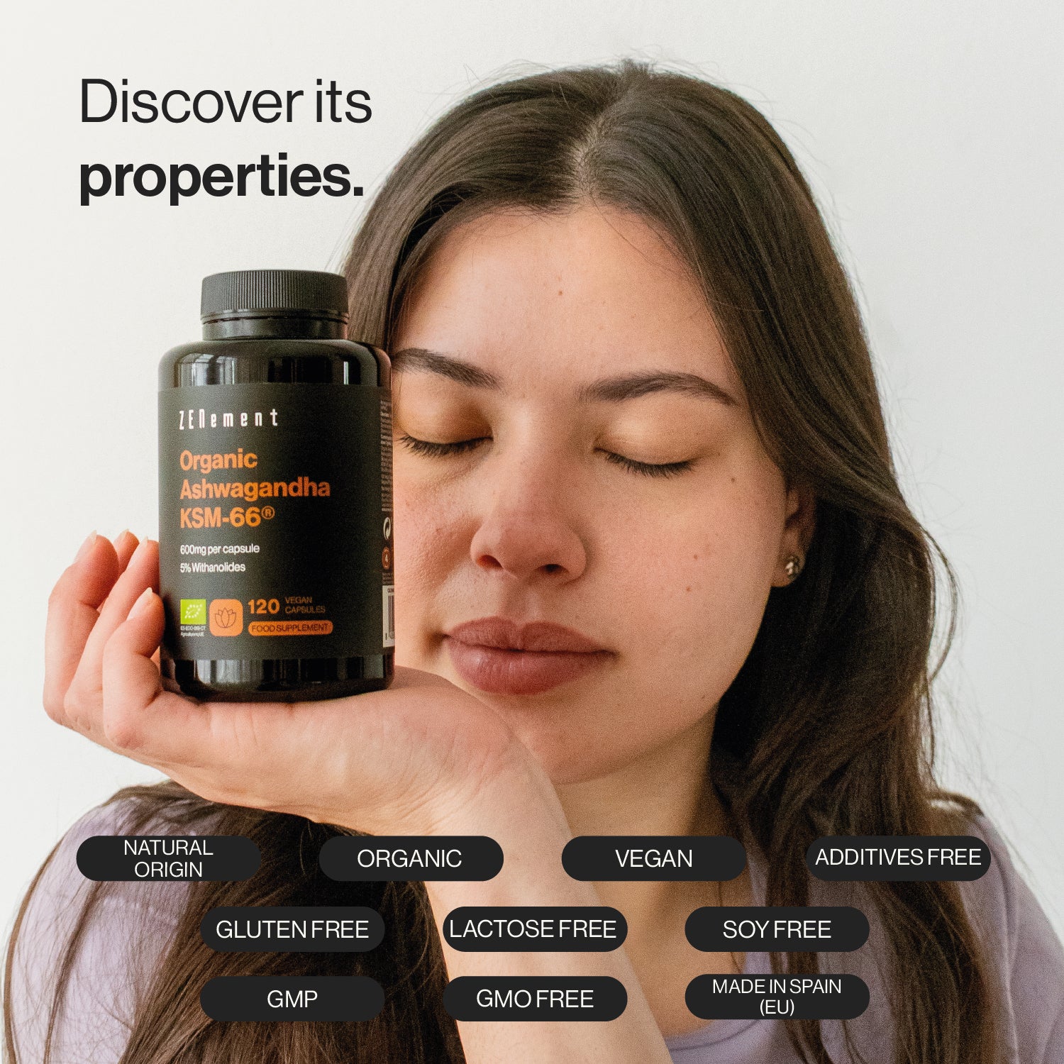 Zenement Ashwagandha KSM-66 600 mg integratore 120 capsule vegane