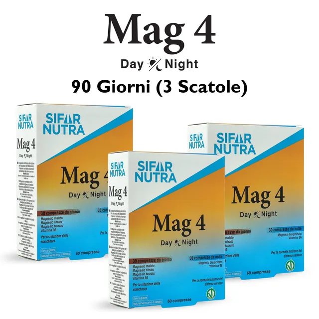 Sifar Nutra Mag 4 Day Night integratore 180 compresse magnesio