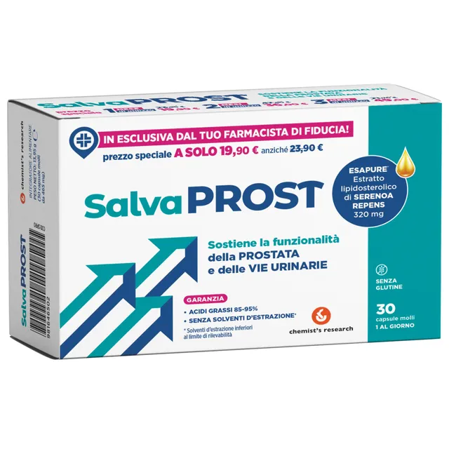 Chemist's Research Salvaprost 30 Capsule Molli Prostata Serenoa