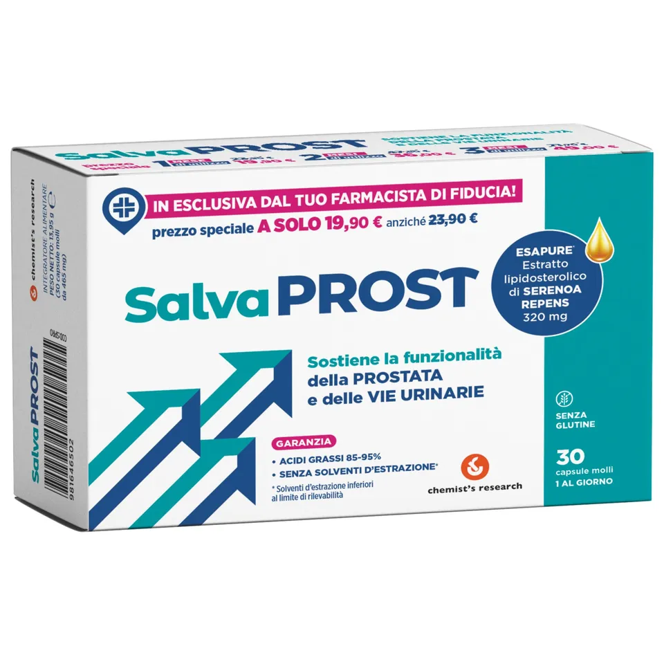 Chemist's Research Salvaprost 30 Capsule Molli Prostata Serenoa