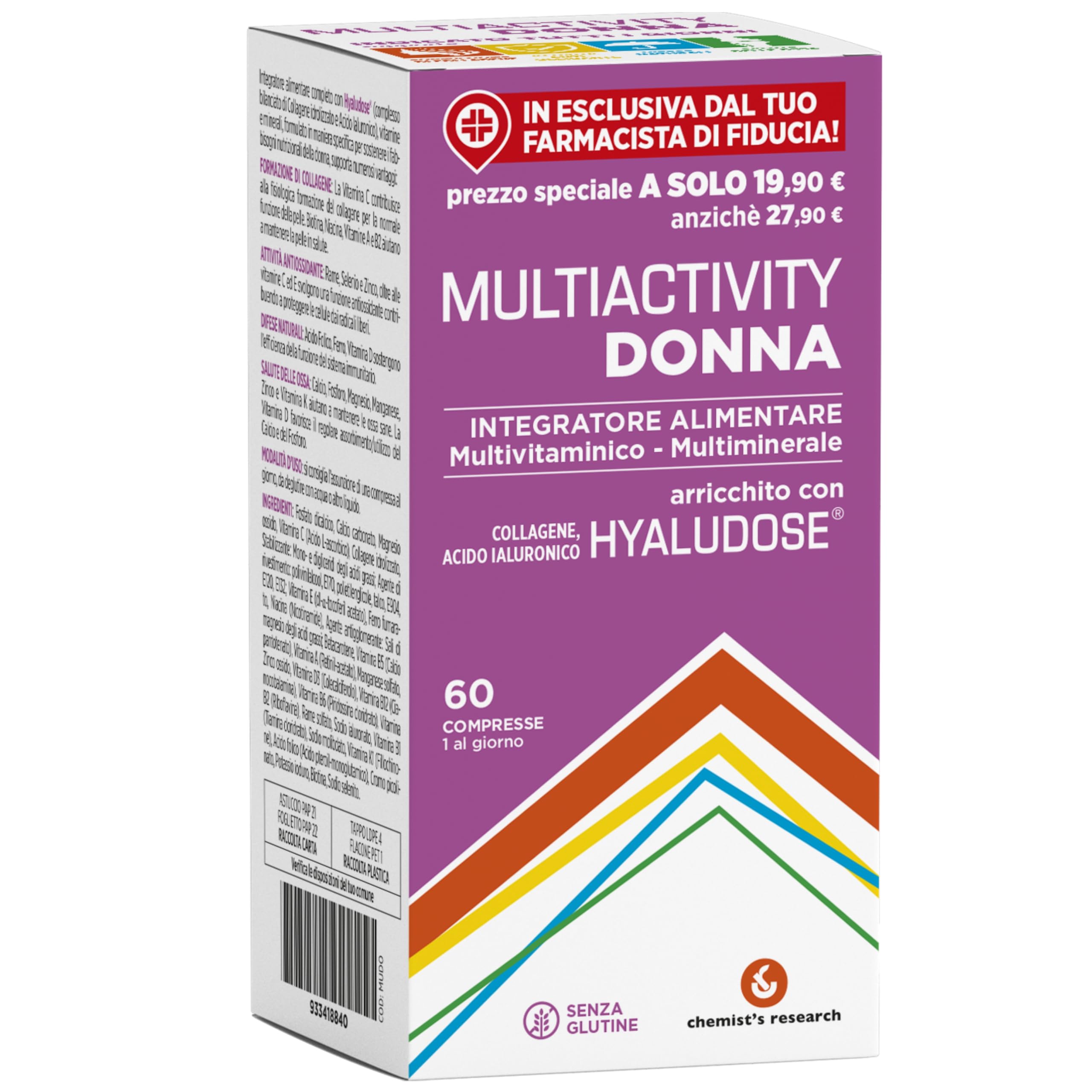 Chemist's Research Multiactivity Donna 50+ Integratore 60 Compresse