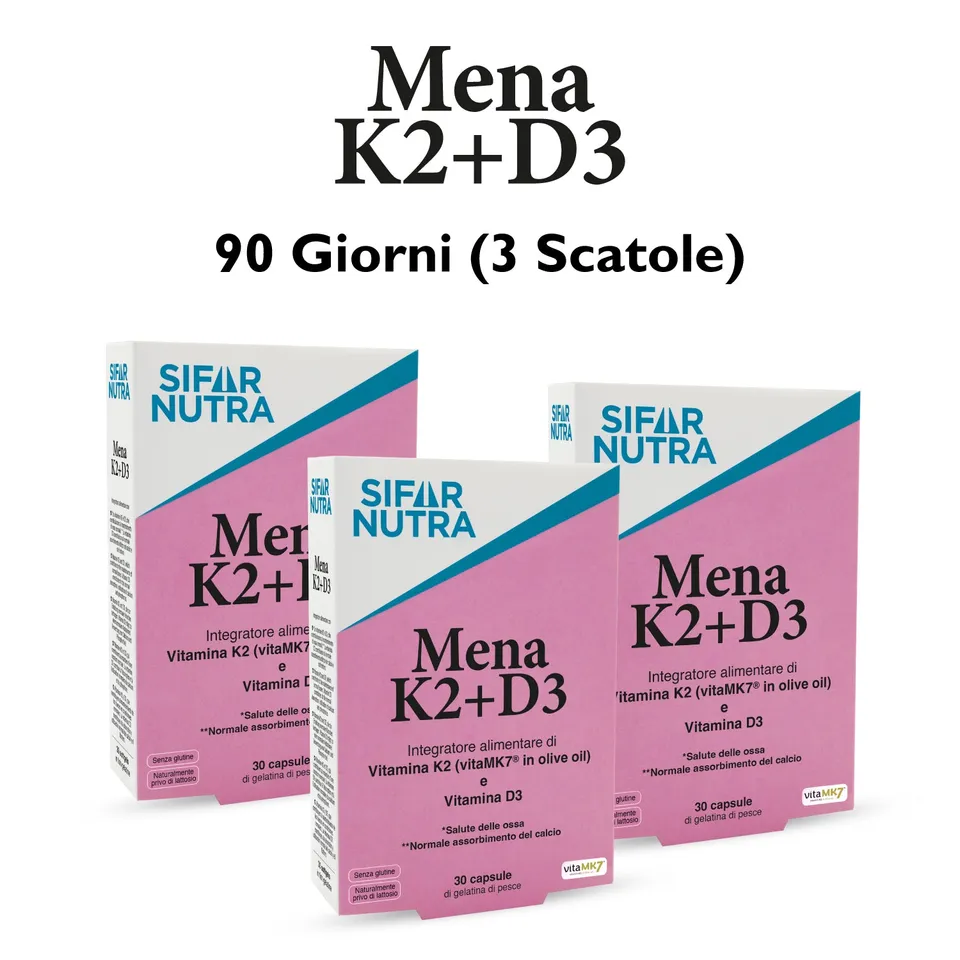Sifar Nutra Bone Mena K2+D3 capsule 90 capsule 3 box ossa