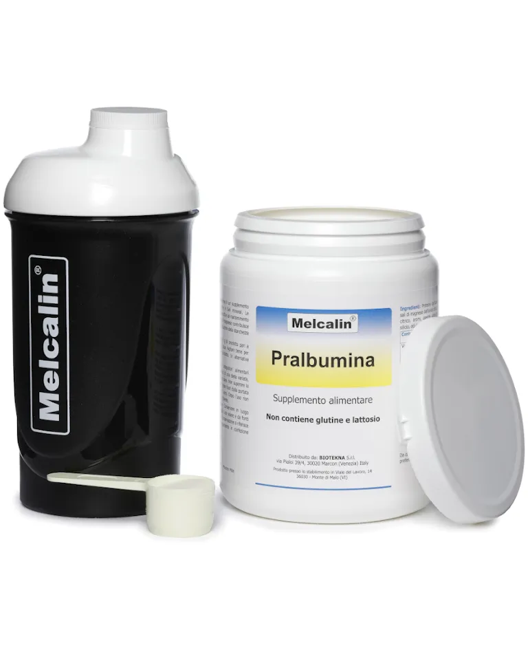 Melcalin Pralbumina proteine albumina uso sportivo