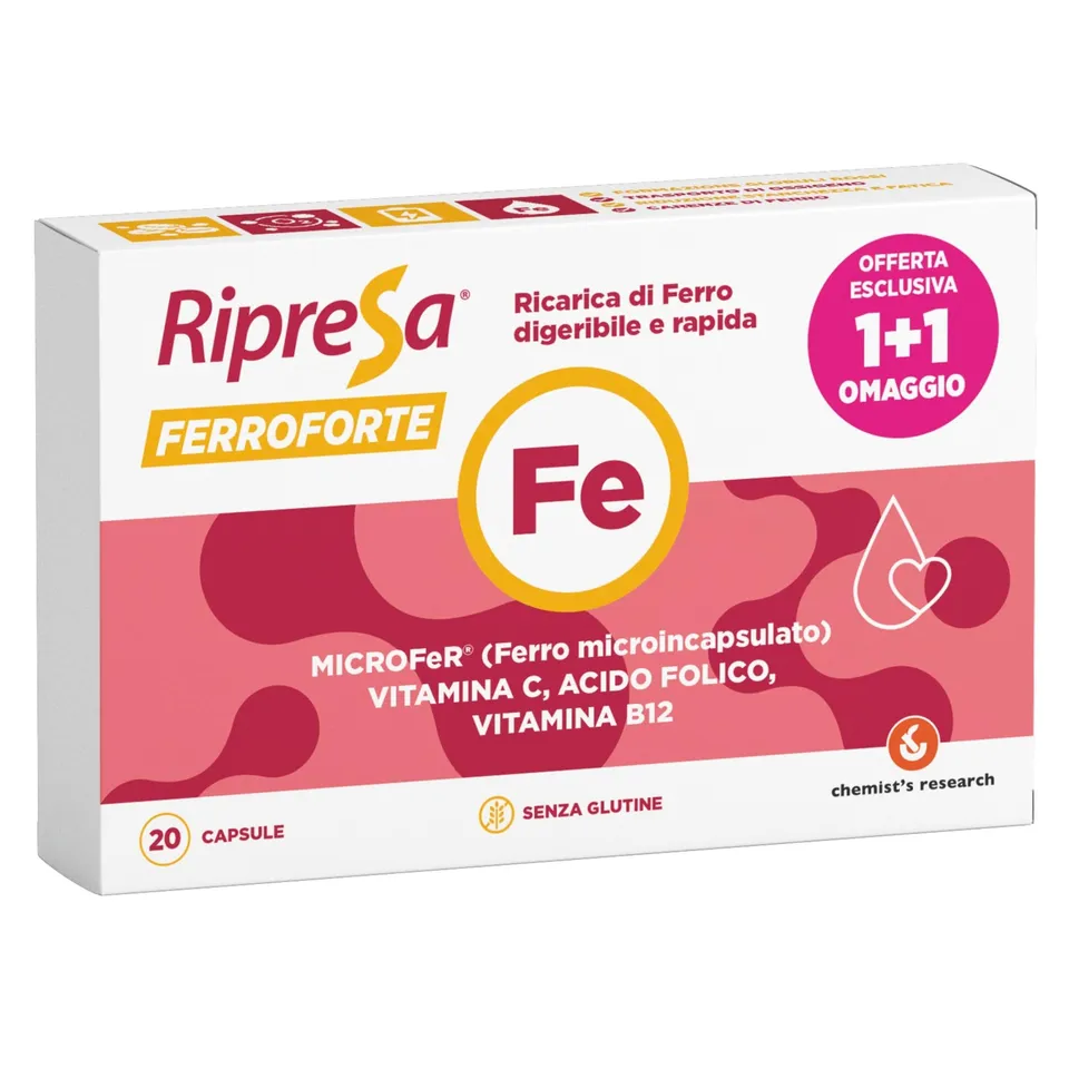 Chemist's Research Ripresa Ferroforte Ferro 20 Capsule Singola