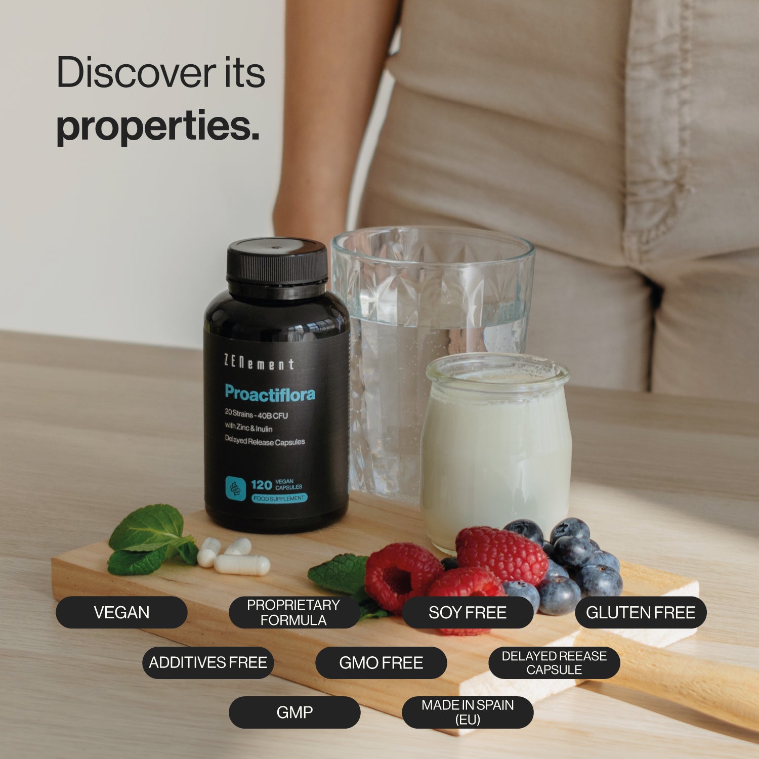 Zenement Proactiflora 20 Ceppi Probiotico 120 Capsule 40 Miliardi UFC