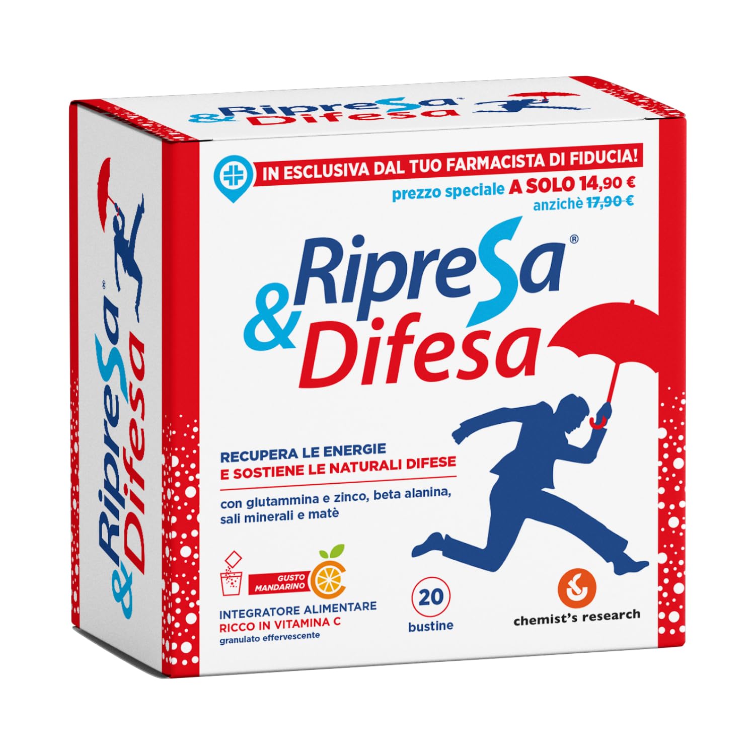 Chemist's Research Ripresa Difesa Integratore 20 Bustine Mandarino