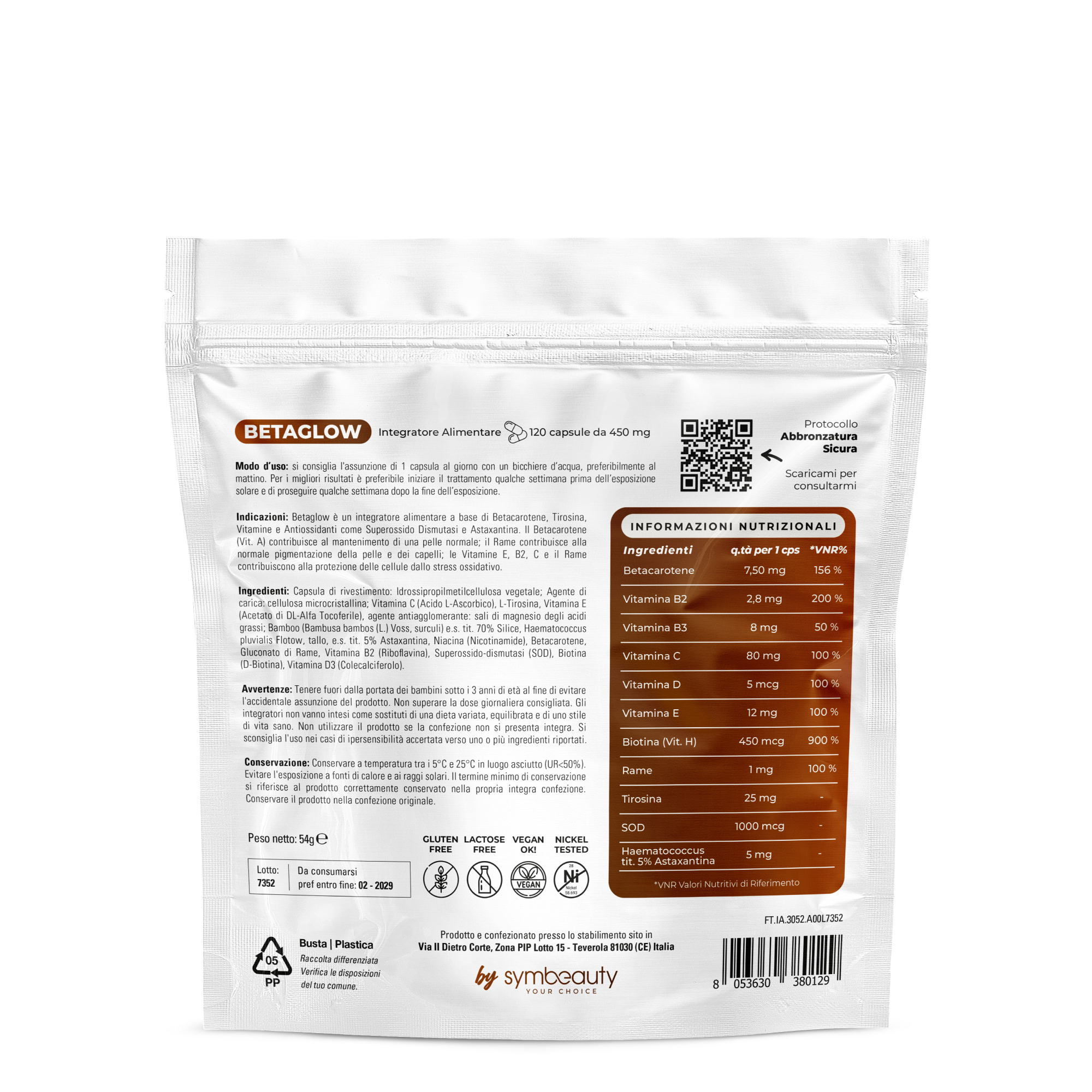 Supremagy Betaglow integratore abbronzatura betacarotene