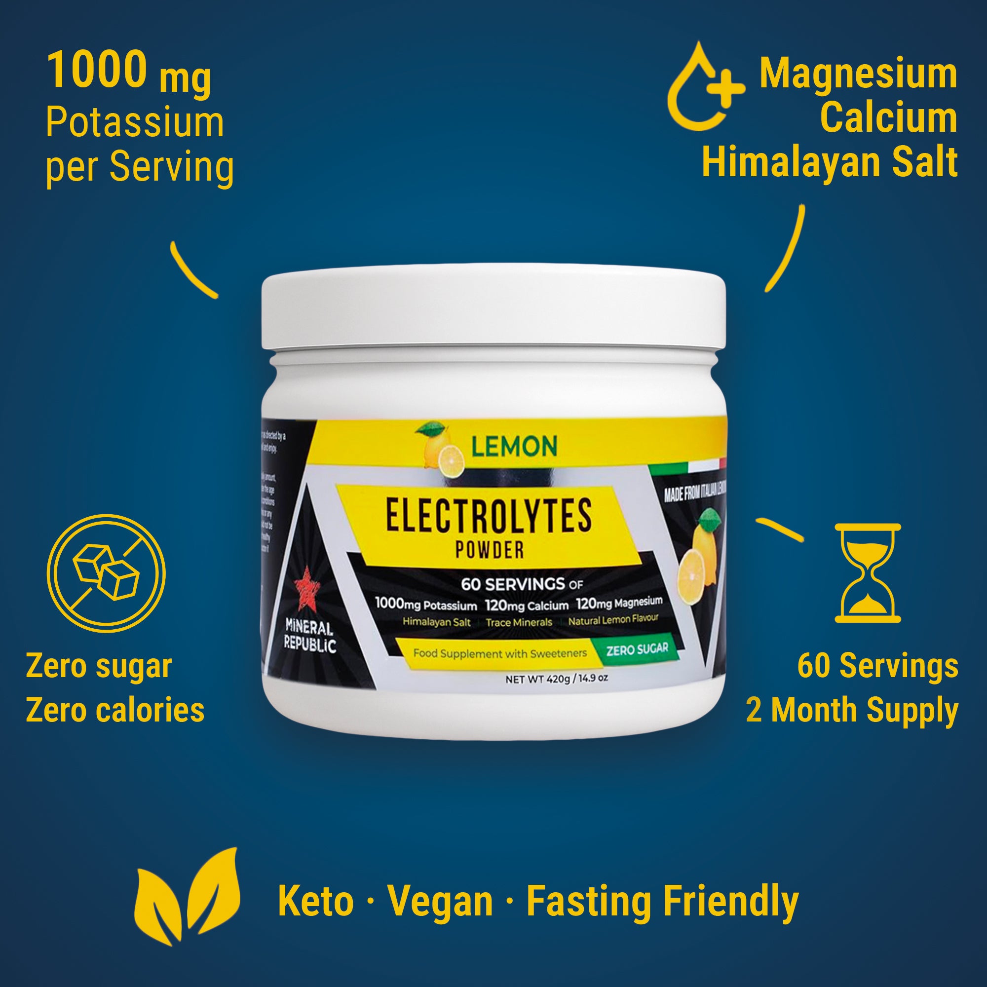 Mineral Republic Bundle Pacco da 2 Elettroliti Limone Senza Zuccheri