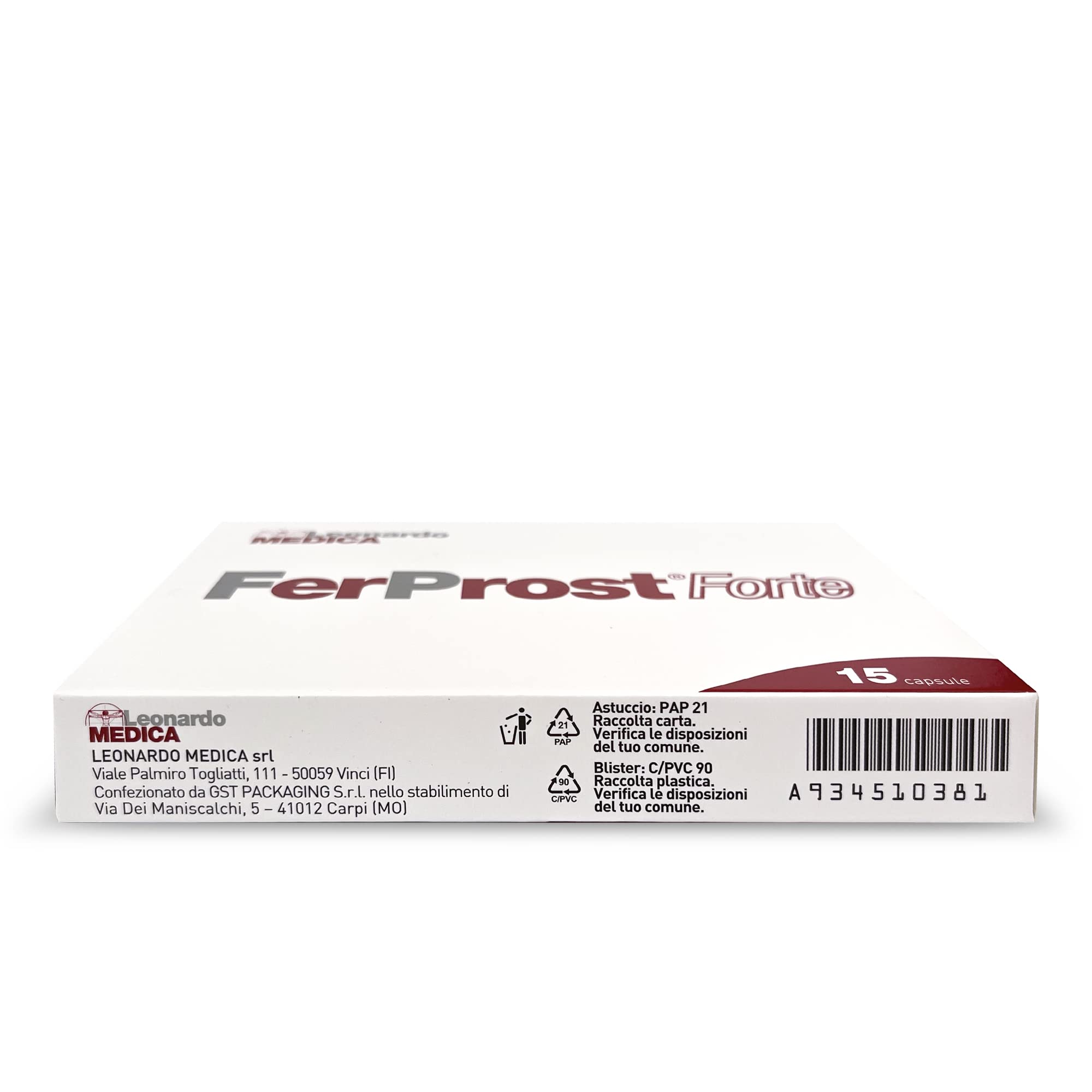 Leonardo Medica Ferprost Forte Integratore Prostata 15 Compresse