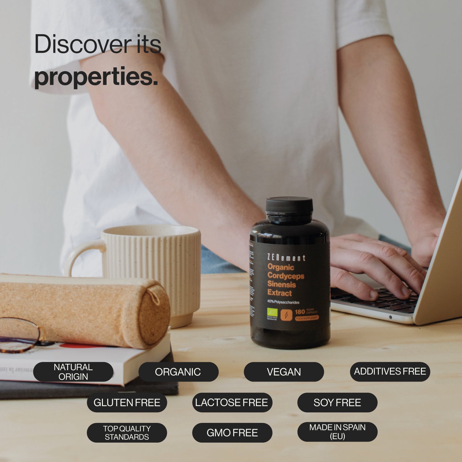 Zenement Cordyceps Sinensis Bio integratore 180 capsule 40% polisaccaridi